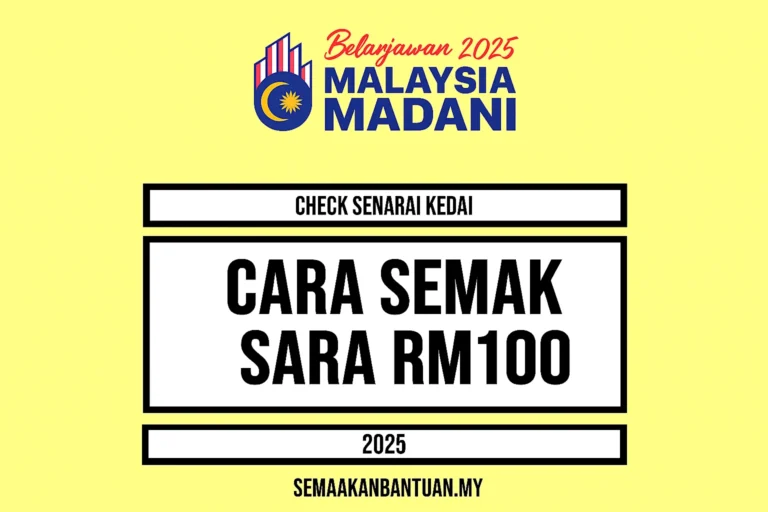 Cara Semak SARA RM100 – Semak Status Kelayakan Anda Sekarang
