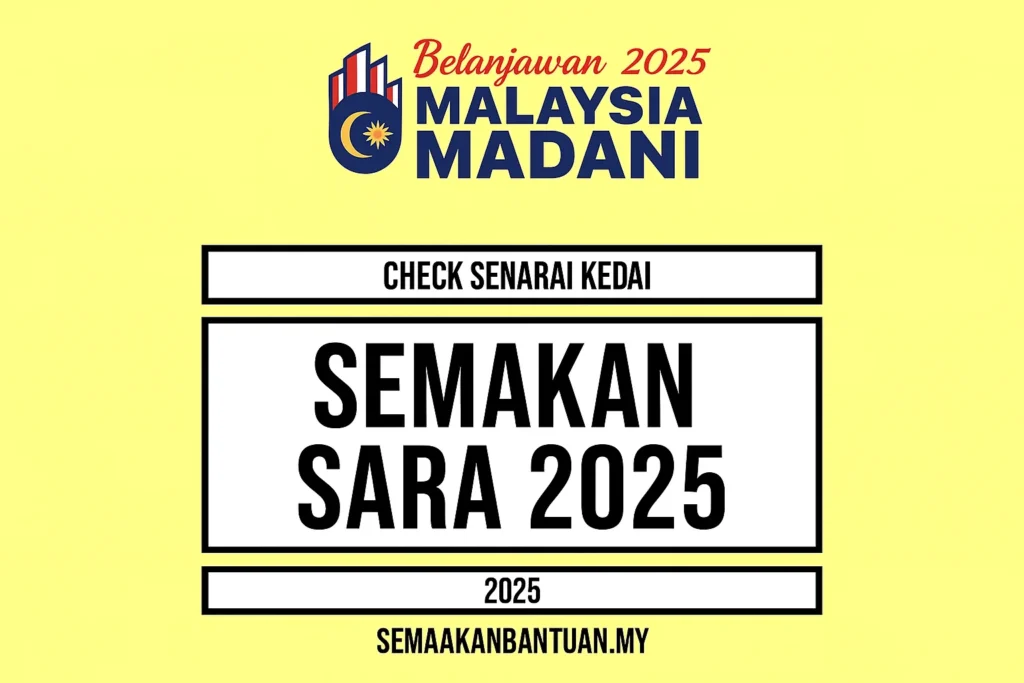 Semakan SARA 2025: Semak Status Kelayakan RM100 atau Tidak