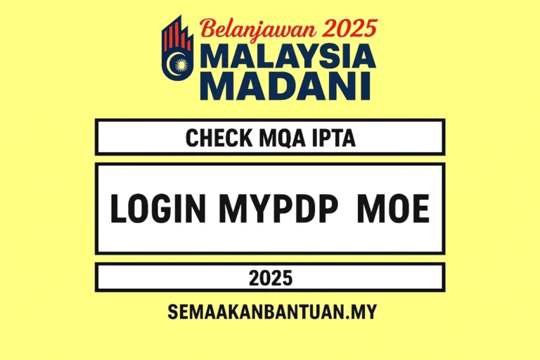LOGIN MYPDPP MOE (SEMAKAN KEPUTUSAN)