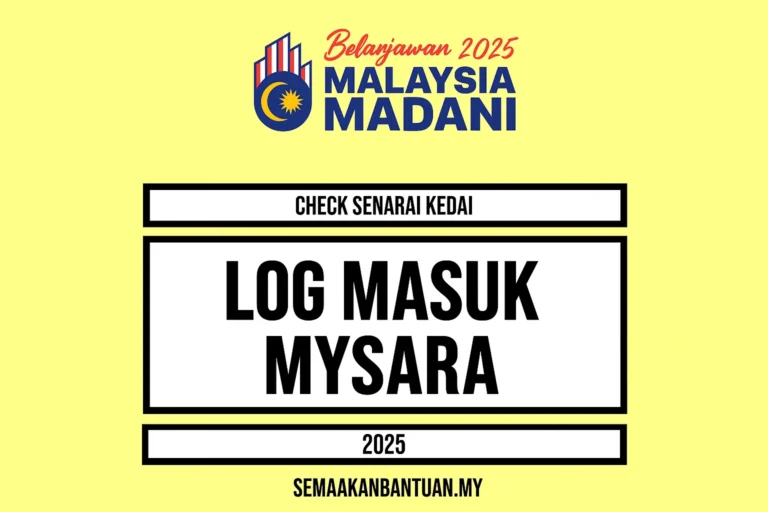 Log Masuk SARA – Semak Status Kelayakan RM100 Sekali Sekali