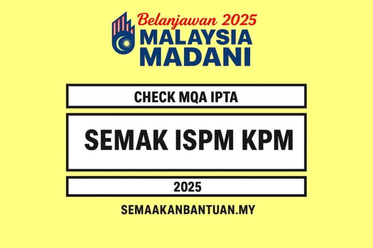 SEMAK ISMP KPM 2024: BIASISWA PERGURUAN PERSEKUTUAN PROGRAM IJAZAH SARJANA MUDA PENDIDIKAN